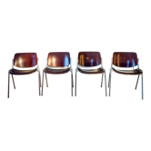 Suite de 4 chaise DSC 106 de Giancarlo Piretti pour Castelli, 1965