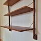 Étagère murale scandinave en teck Ergo, 1960