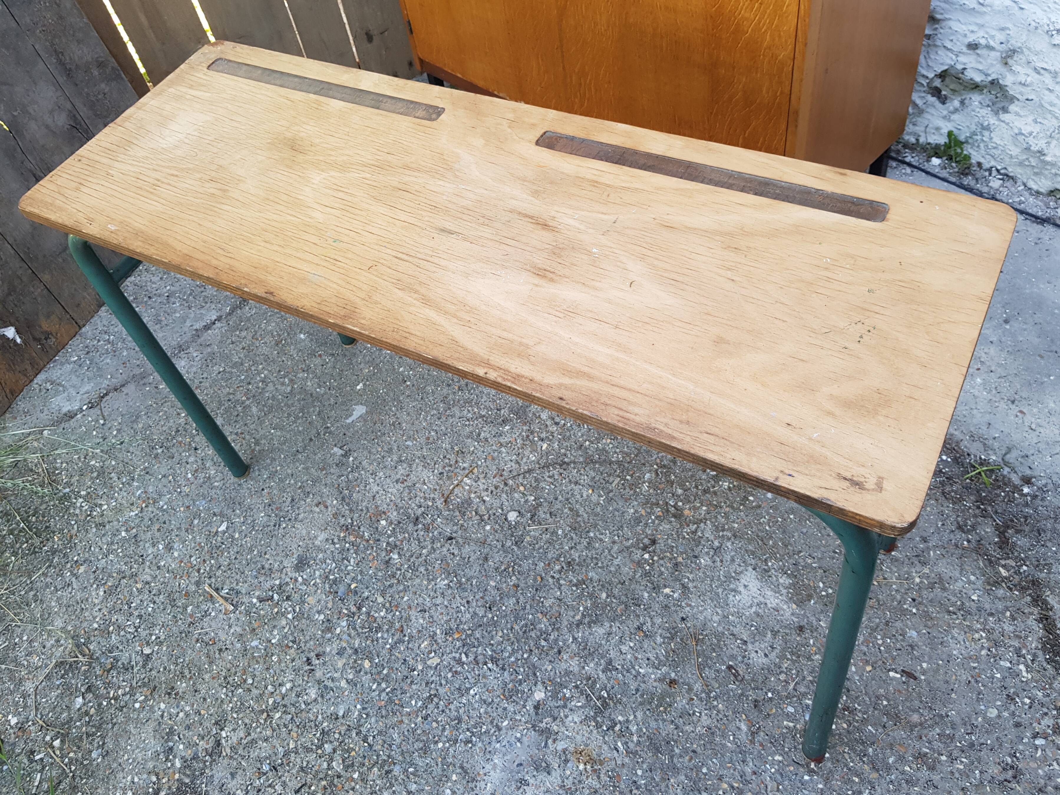 Hitier double-style school desk 1960