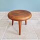 Modernist tripod stool in solid wood, 1950s