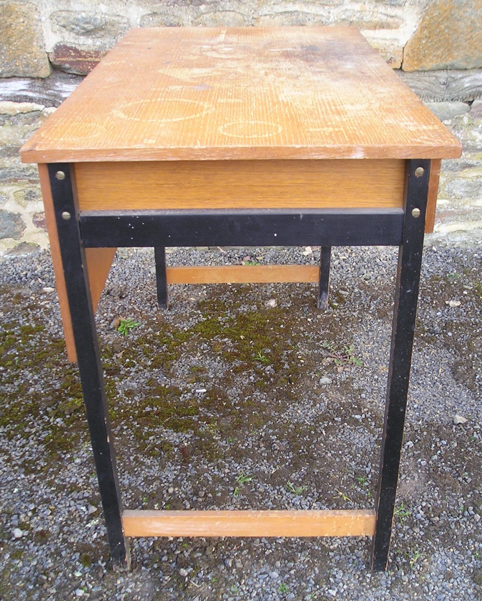 Bureau bois et métal des années 60/70