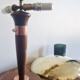 Art Deco style articulated lamp - Wood and brass - 1930s period