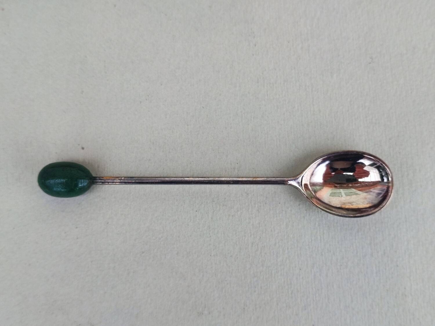 6 Silverplated mocca spoons