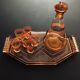 Pink Art Deco liquor service