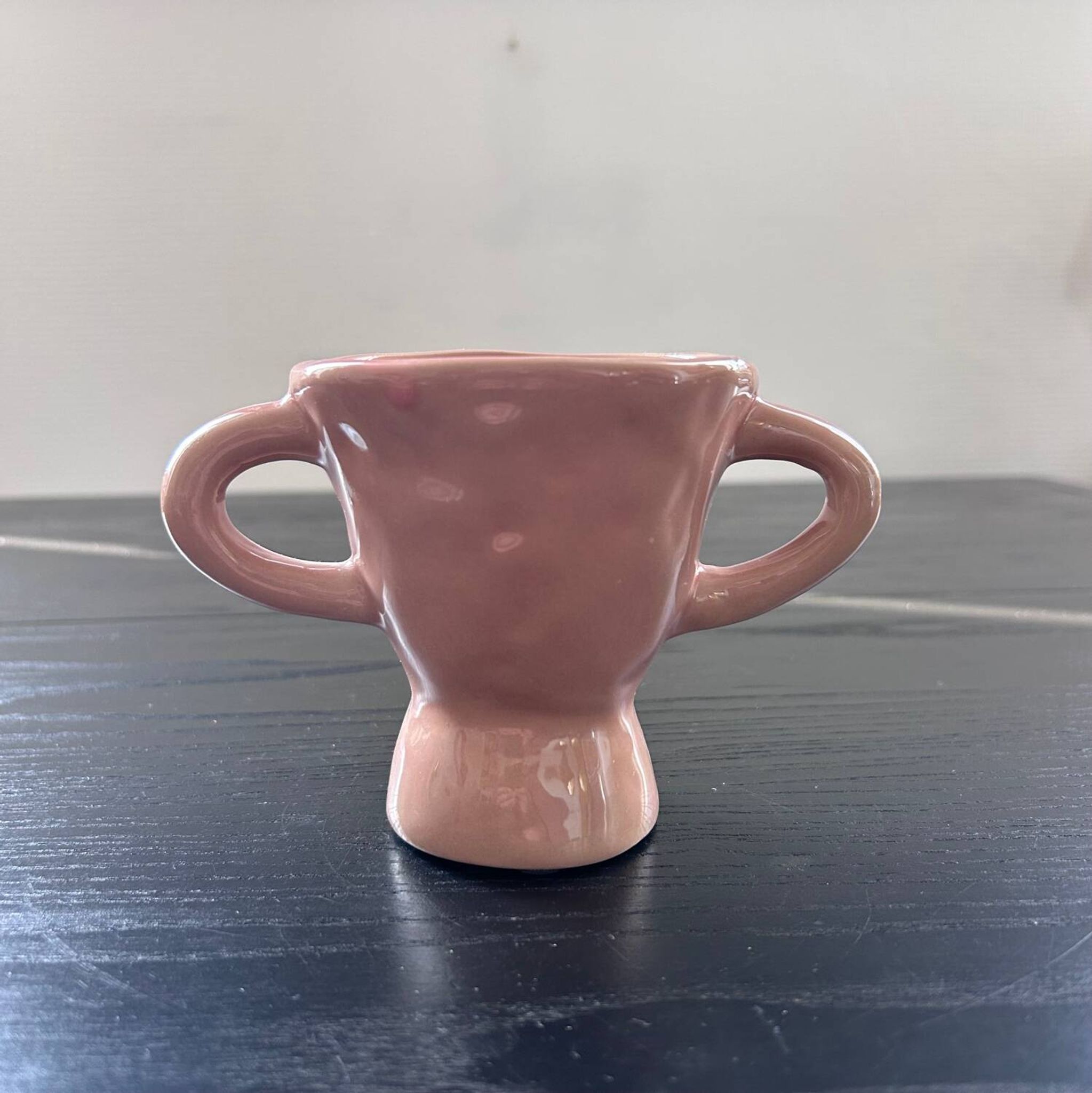 Vase artisanal rose