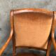 Paire de fauteuils de style restauration en velours
