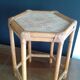 Bout de canapé. table d'appoint. bambou osier.vintage