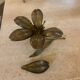 Vintage golden flower ashtray