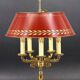 Bronze Bouillotte Lamp in Solid Empire Style Five Lights * Lucien Ga