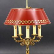 Lampe Bouillotte en Bronze Massif de Style Empire Cinq Lumières * Lucien Ga