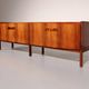Buffet en bois Arne Hovmand Olsen pour Mogens Kold, Danemark, vers 1960.