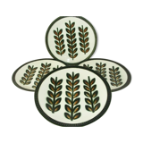 Lot 4 dinner plates Boch Louvière Rambouillet 1966