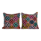 Set of 2 vintage kilim cushion covers 48x51 cm