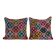 Set of 2 vintage kilim cushion covers 48x51 cm
