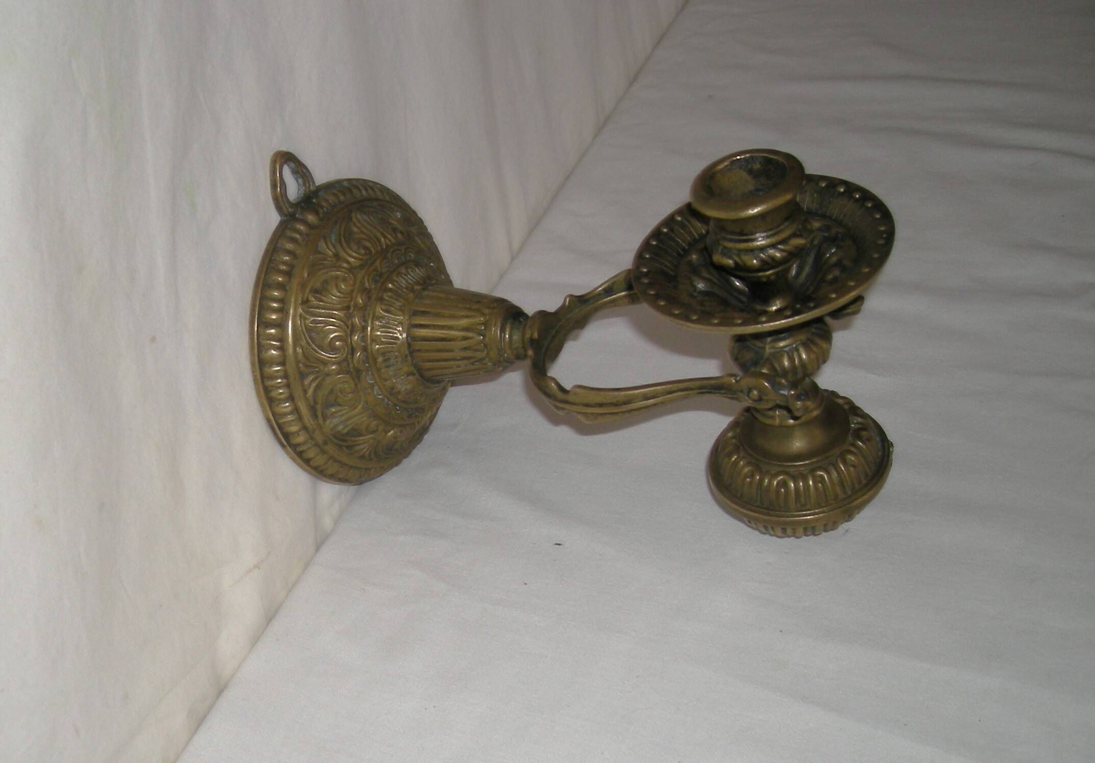 Applique bougeoir en bronze style maritime