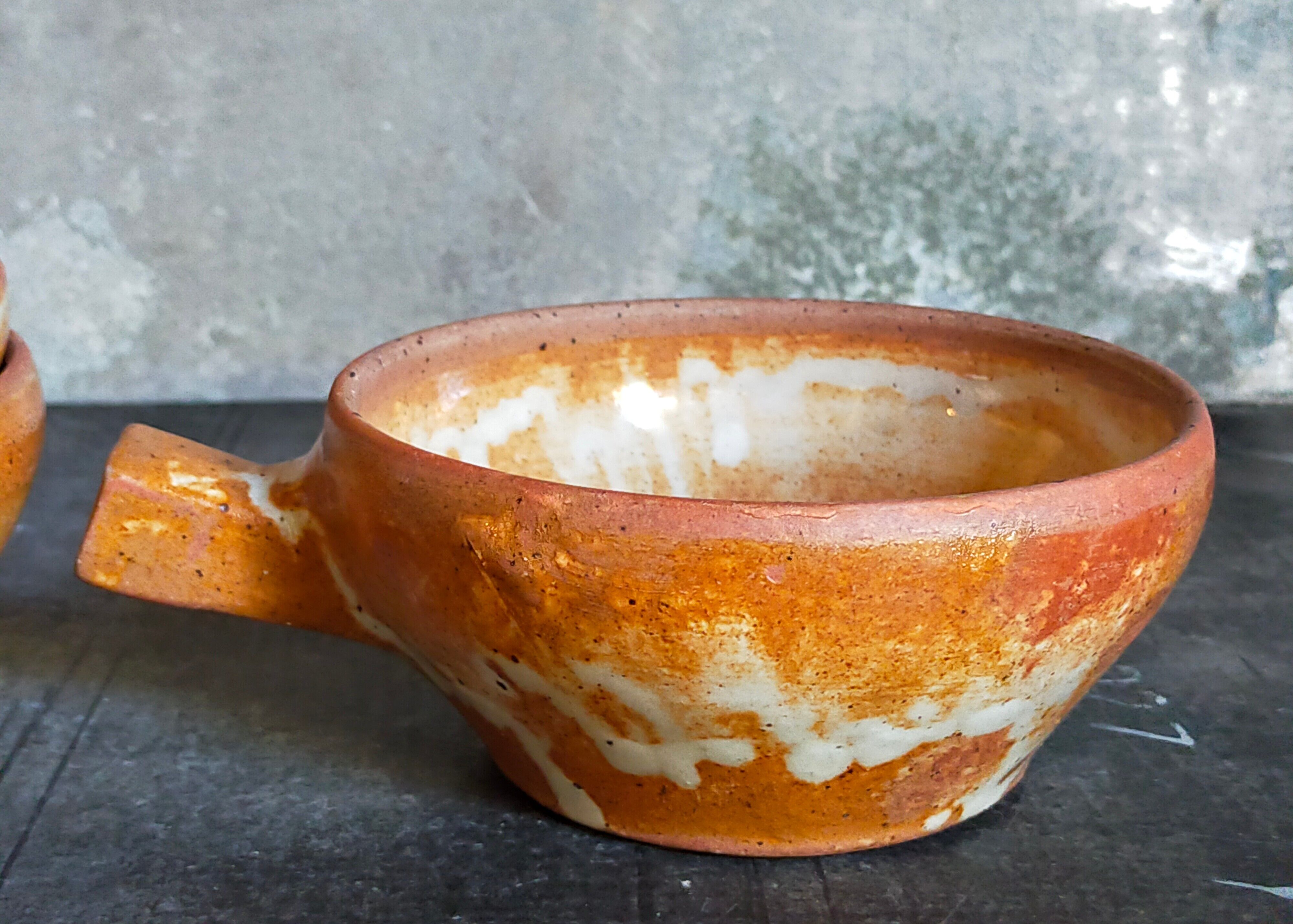 Three vintage marais sandstone bowls