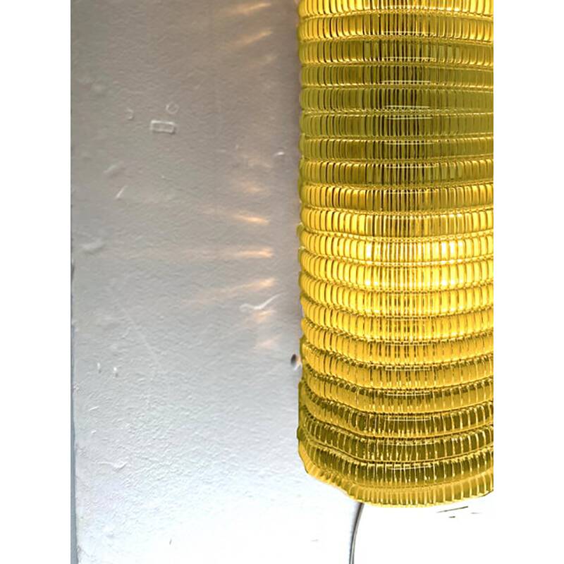 Set of Two Diamond Green Rectangular Murano Glass Wall Sconce