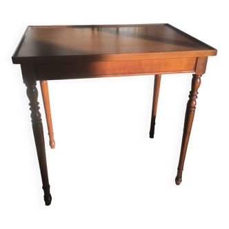 Cherry wood side table from the 60s/70s