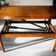 Table basse scandinave relevable extensible "smørrebrød" 1950-60