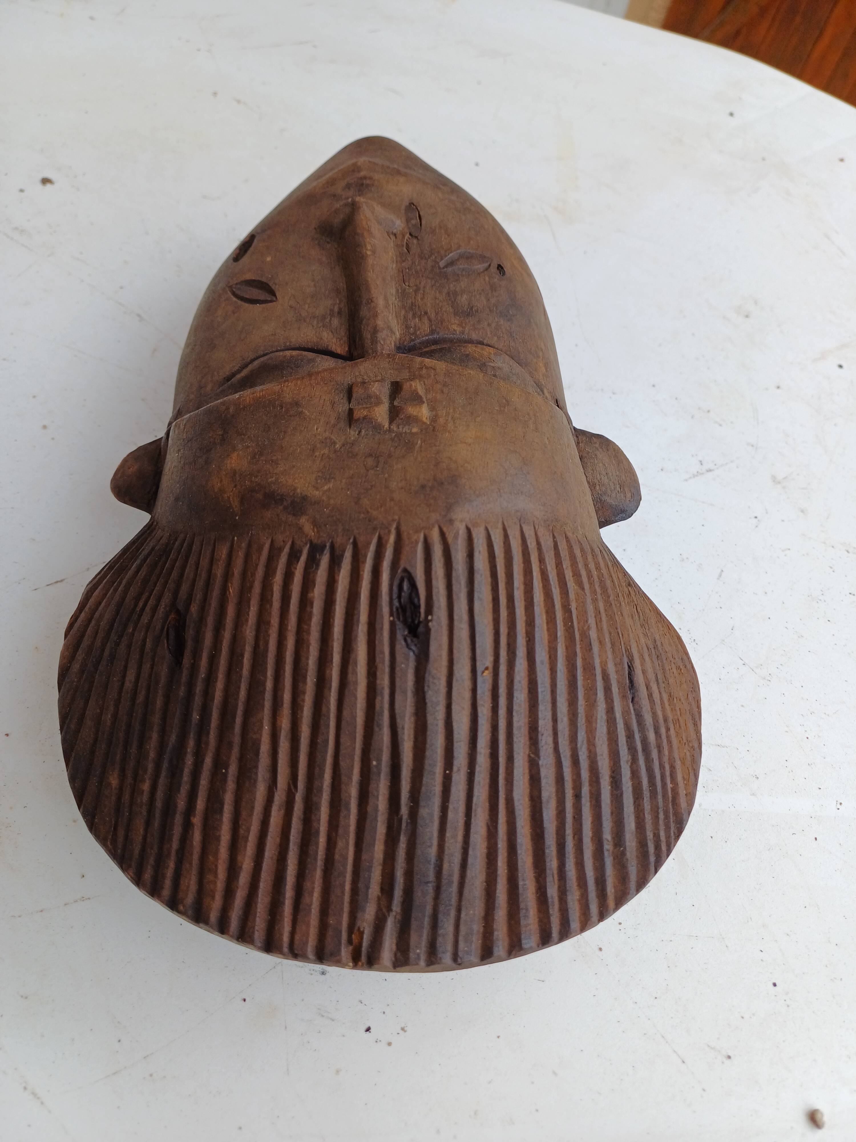 African wooden mask from the 50s