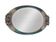 Mirror with rose relief decor
