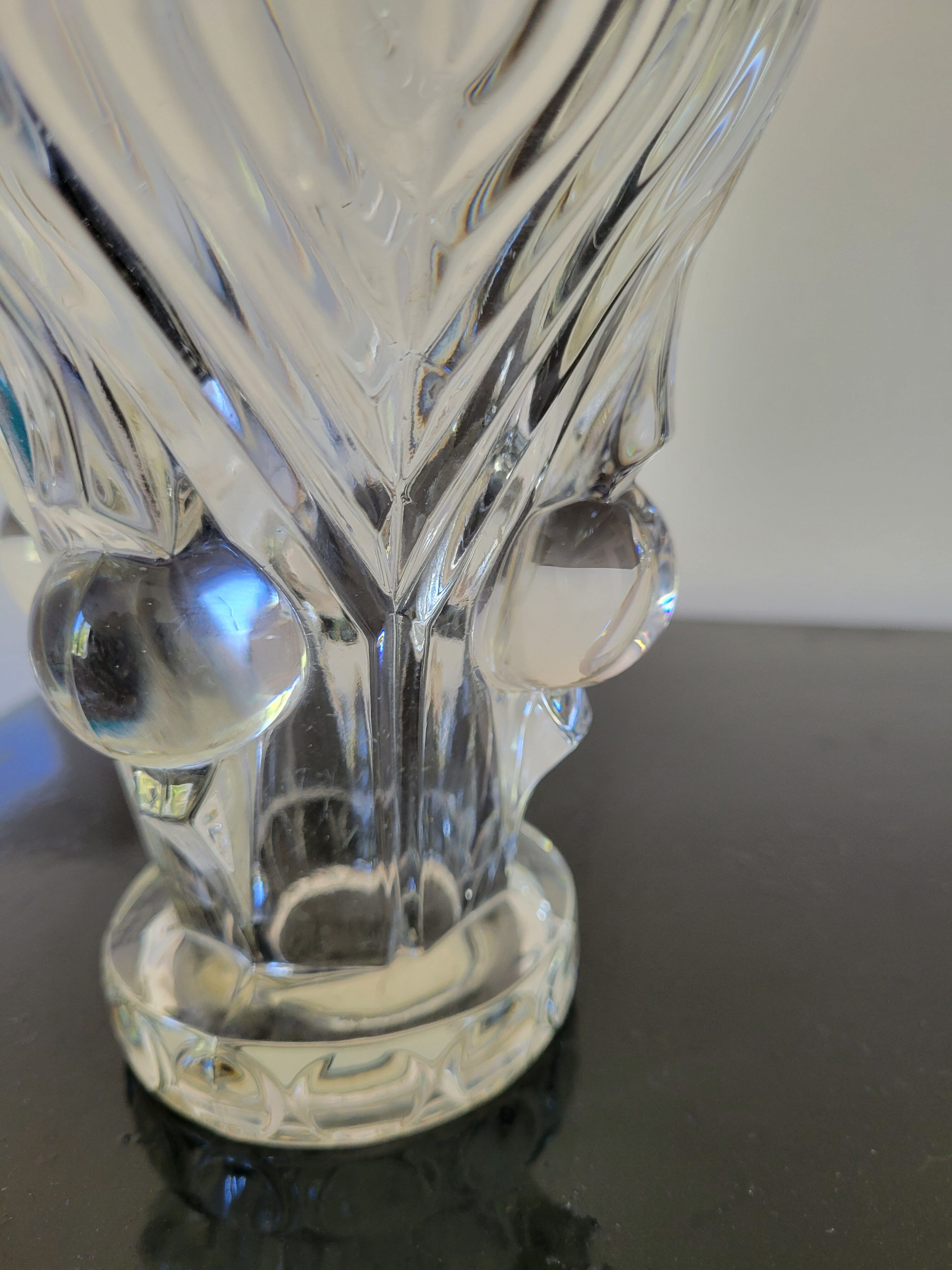 Art Deco vase in molded glass