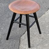 Scandinavian vintage minimalist stool Ilmari Tapiovaara, for Nesto 1960