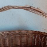 Vintage wicker oval basket