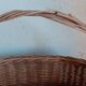Vintage wicker oval basket