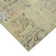 Handwoven oriental overdyed 169 cm x 245 cm beige patchwork rug