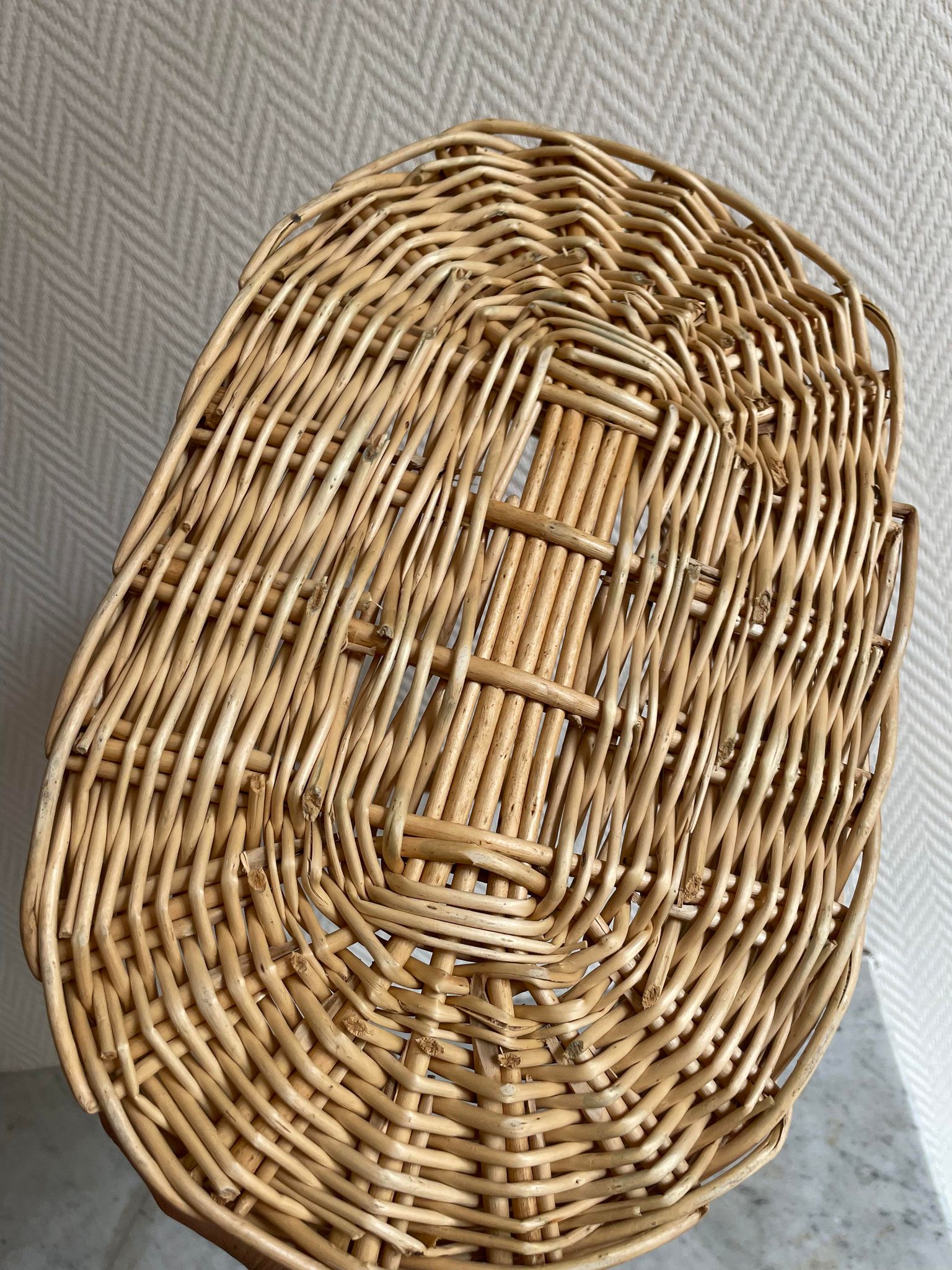 Panier beige osier