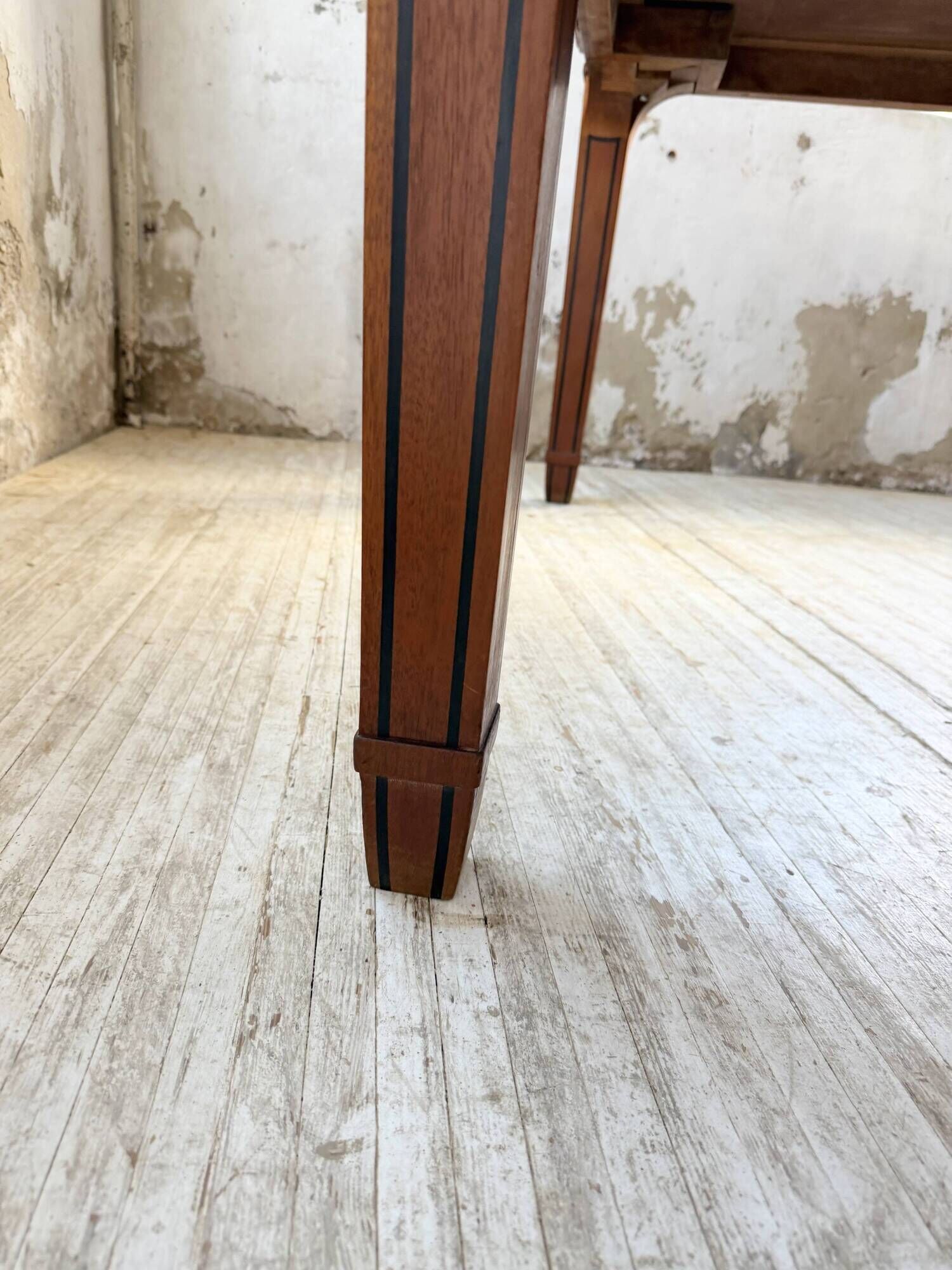 Double-sided walnut counter desk 1900