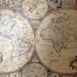Vintage planisphere frame reproduction 17th century
