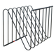 Black metal magazine rack Design attributed to François Arnal for Atelier A Made in France 1970