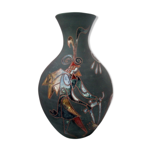 Vase année 50 à décor mythologique