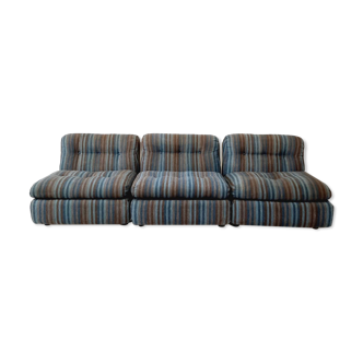 Trois fauteuils vintage, modèle Amanta design Mario Bellini pour C & B.