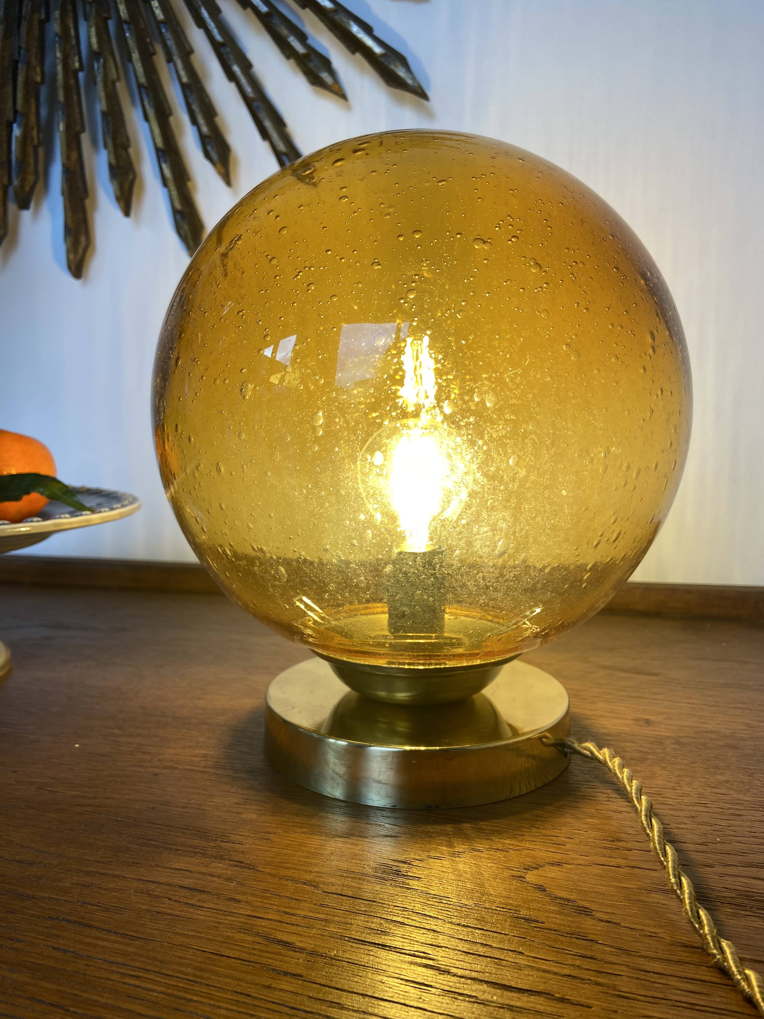 Vintage “bubbled” lamp