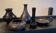 Series of 5 vintage vases