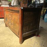 Mongolian wooden chest at the end of the 19th century