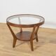 Oak & Glass Coffee Table by Karel Kozelka & Antonin Kropacek for Interior