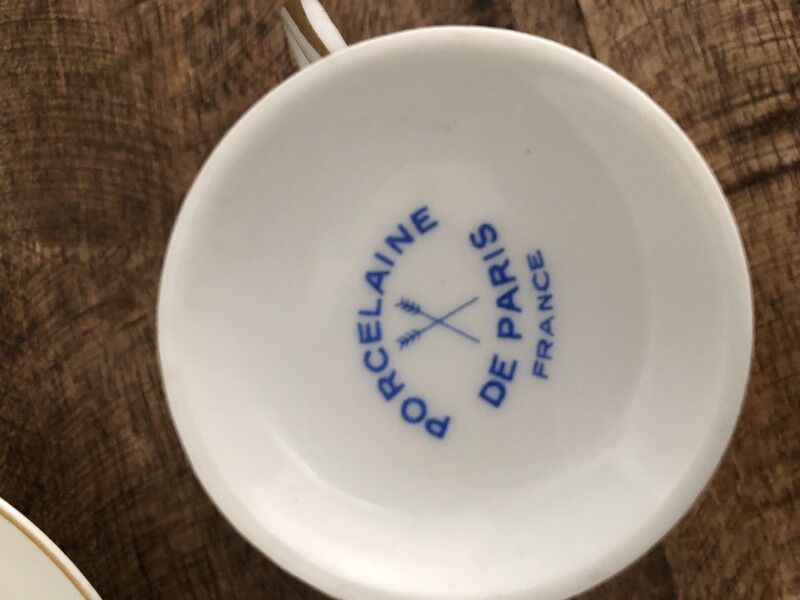 Old coffee cup and saucer