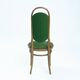 Chaises à dossier haut rembourrées en bois courbé Thonet, années 1980