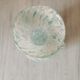 Blue speckled glass vase