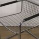 Pair of vintage chrome metal armchairs, 1970