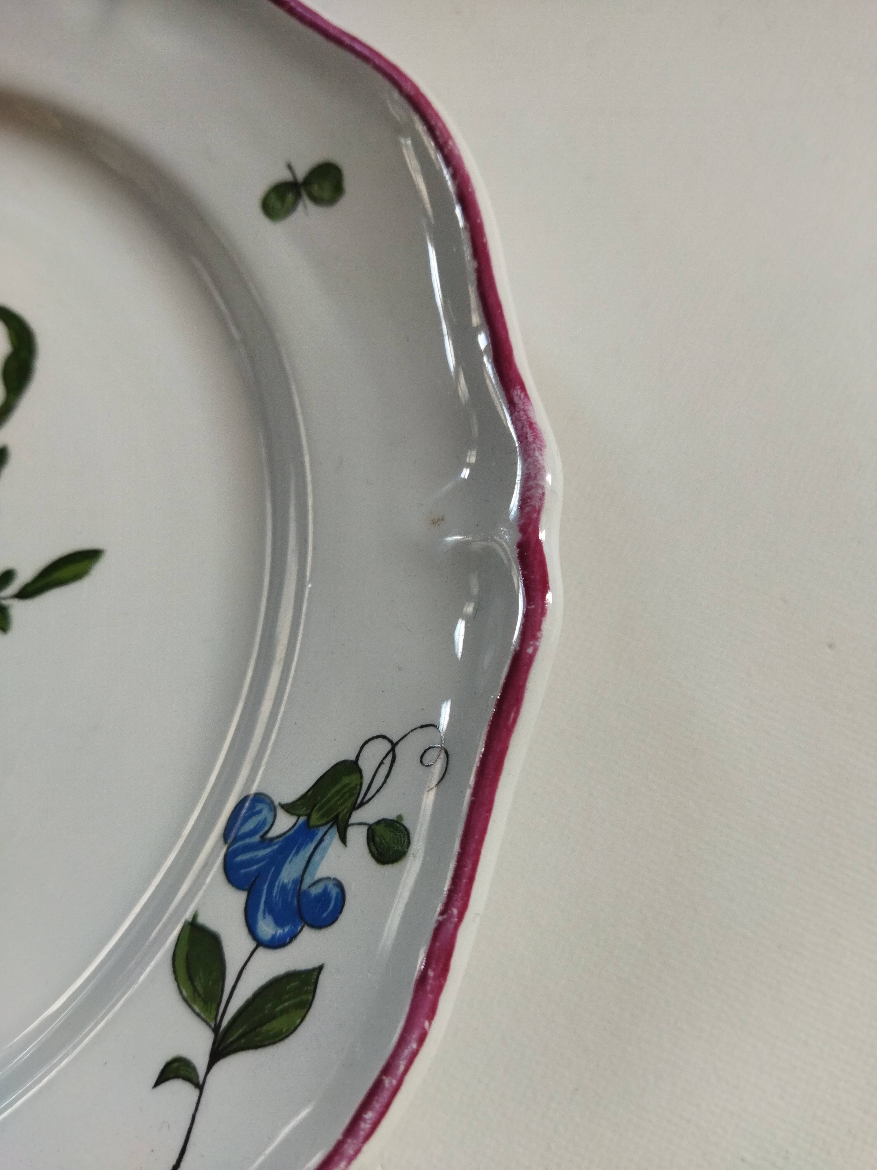 Dessert plates Vieux Saint-Amand