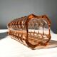 Thick glass vase pink color, Windsor Rosaline Luminarc model