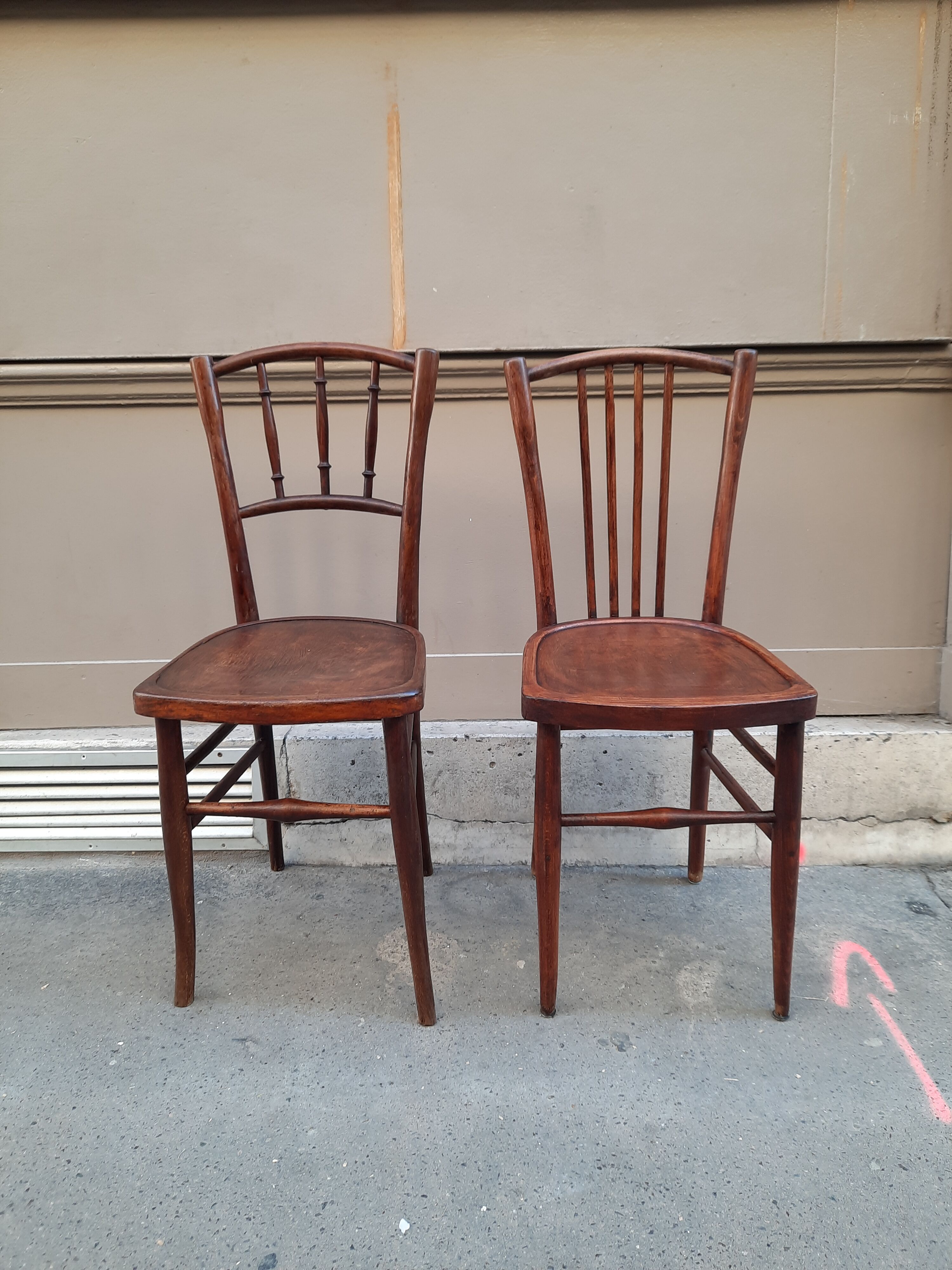 Pair of bistro chairs