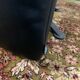 Jori black leather relax armchair from the 80s
