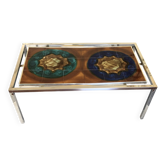 Designer Italian coffee table Juliette Belarti glazed ceramic legs