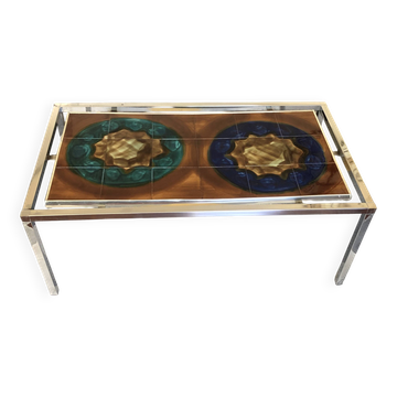Designer Italian coffee table Juliette Belarti glazed ceramic legs